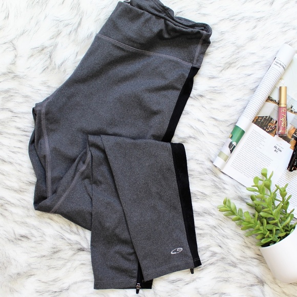 Champion Pants - Champion DuoDry Gray Workout Ankle Zipper Pants